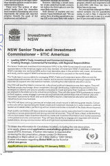 The job advertisement in The Australian Financial Review on December 17, 2021.