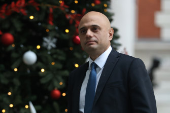 Britain’s health minister Sajid Javid said there were a disproportionate number of unvaccinated people being admitted to hospital. 