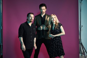 Something For Kate - Clint Hyndman (left), Paul Dempsey and Stephanie Ashworth - will perform their platinum 2001 album, Echolalia, in full at shows in September and October 2021.  