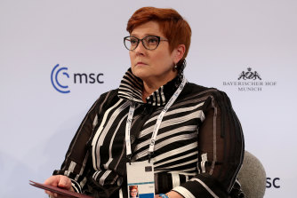 Foreign Minister Marise Payne at the Munich Security Conference last weekend.
