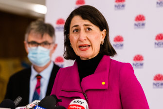 NSW Premier Gladys Berejiklian says the government is looking at easing restrictions in low-risk settings.