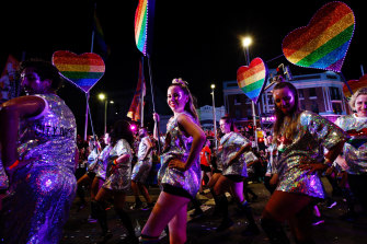 Thousands turned out for this year's Sydney Gay and Lesbian Mardi Gras Parade.