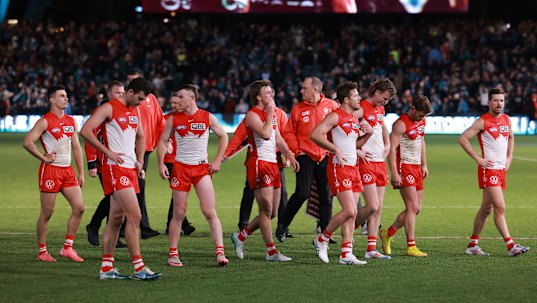 The first-placed Swans are slumping at the wrong time.