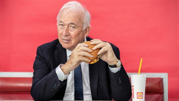 Meatless burgers represent a huge potential market for Hungry Jack's, Jack Cowin says.