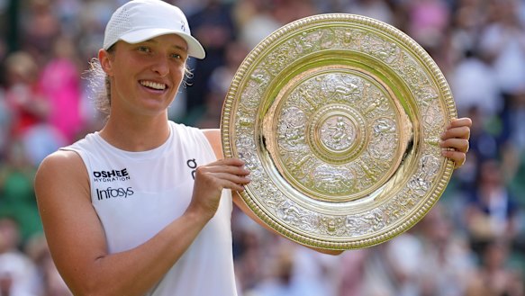 2025 Wimbledon champion Iga Swiatek.