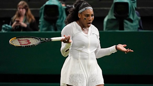 Serena Williams lost in the first round at Wimbledon to France’s Harmony Tan.