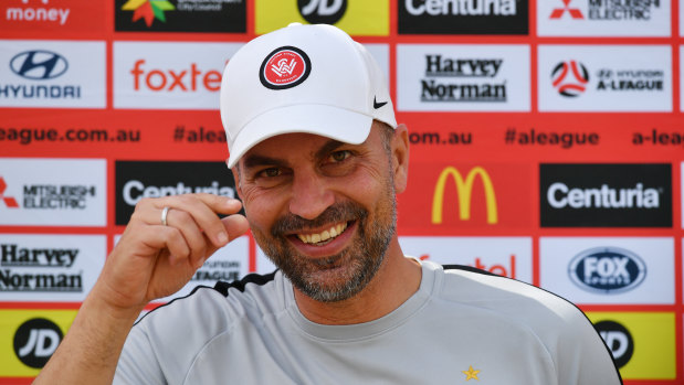 All smiles: Markus Babbel is pleased to hear of a push from A-League chiefs to pare back the use of the VAR.