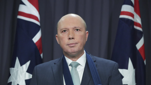 Minister for Home Affairs Peter Dutton.