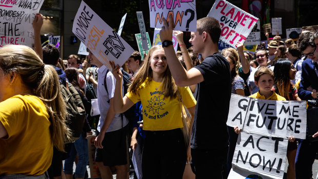 Students across Australia walked out of school in November to protest inaction on climate change.