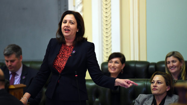 Premier Annastacia Palaszczuk spent another day in question time defending Deputy Premier Jackie Trad.