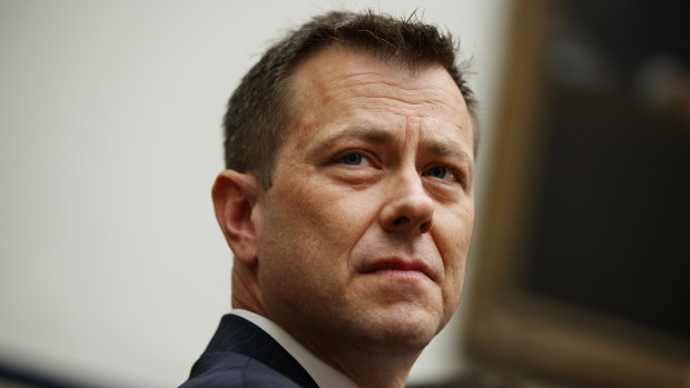 Former FBI deputy assistant director Peter Strzok testifies before the House committee in July. 