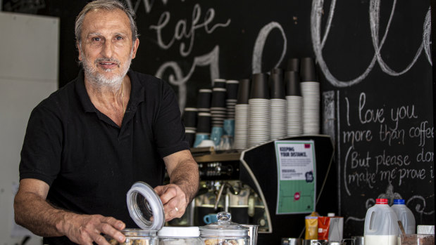 "Locals stay local and help spend at local cafes": Salvatore Gallifuoco, owner of Cafe Sorelle in Waverley.