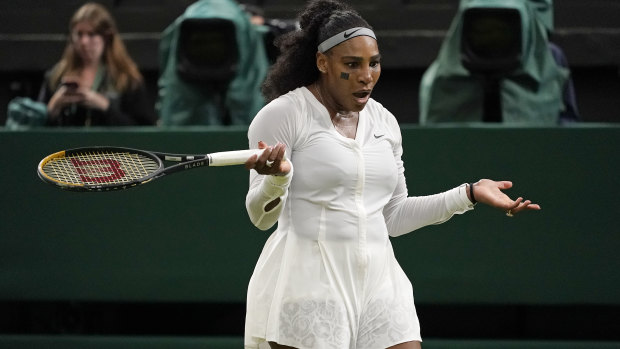 Serena Williams lost in the first round at Wimbledon to France’s Harmony Tan.