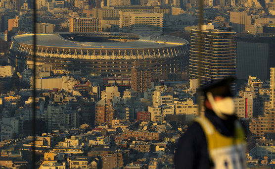 The Japan National Stadium, where the  opening ceremony was expected to be held.