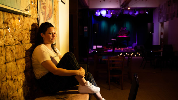 Alison Avron, owner of live music venue The Newsagency, in Annandale, has been evicted during the coronavirus pandemic in Sydney. 