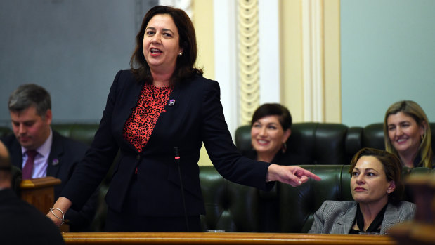 Premier Annastacia Palaszczuk spent another day in question time defending Deputy Premier Jackie Trad on Friday ahead of the state conference.
