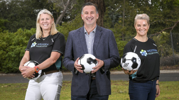 United they stand: Kate Roffey, Steve Horvat and Mia Shaw of the Western Melbourne Group.