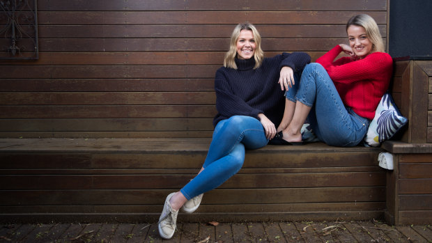 An intense and unconditional relationship: friends and co-workers Zara McDonald, left, and Michelle Andrews.