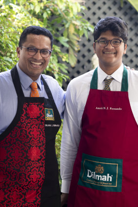 Dilhan Fernando with his son.