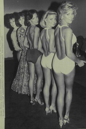  Back stage at the Miss America Pageant in Atlantic City in 1985.