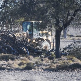 Land clearing on a property near the in northern NSW. 