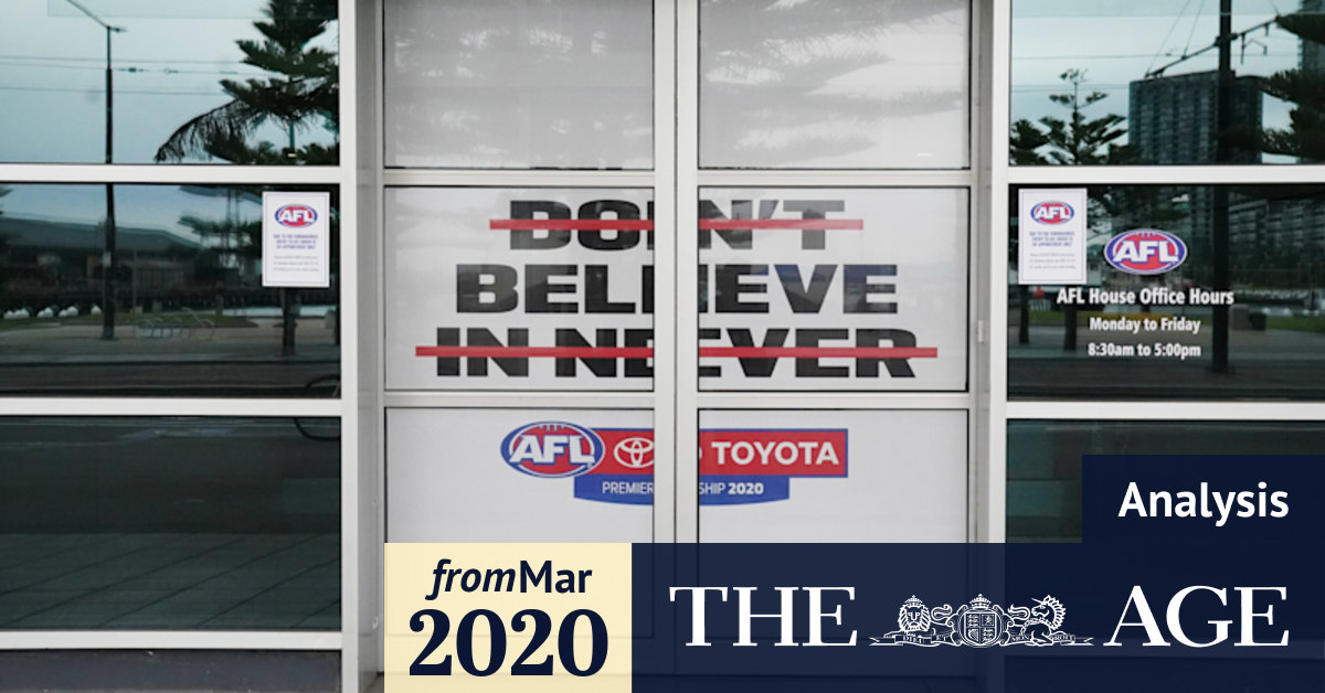 Afl 2020 Amid The Afl S Great Depression Who Takes The Hit