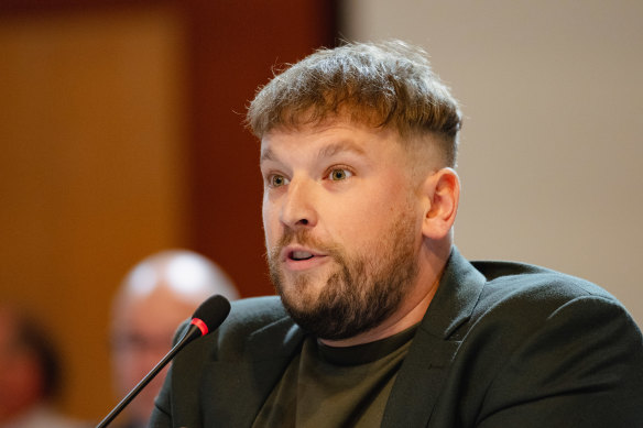 Australian of the Year Dylan Alcott speaking at the recent jobs and skills summit.