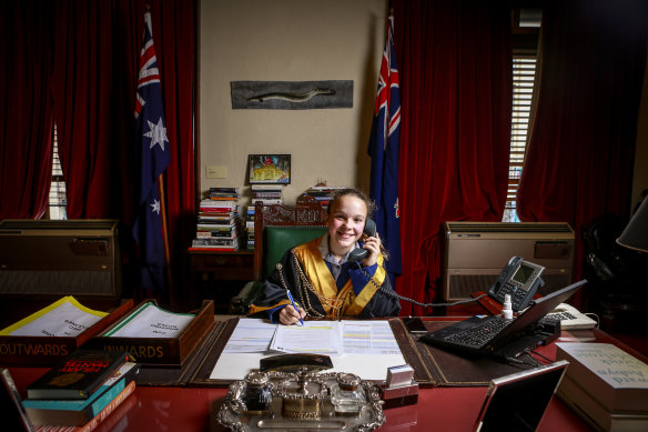 Claire McDaniel, who was Melbourne’s junior lord mayor in 2015.