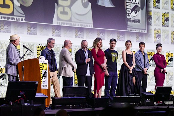 The producers and cast of Star Trek  Strange New Worlds at Comic-Con.