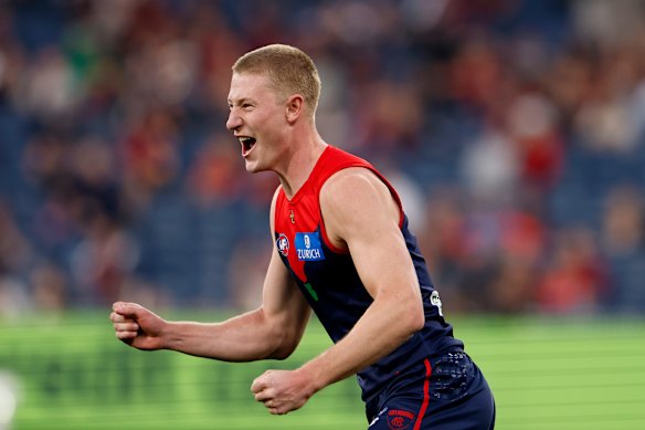 Jacob van Rooyen provided Melbourne with a target on Sunday.