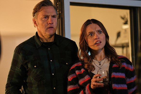 David Morrissey with Aimee Lou Wood in the comedy Daddy Issues. 