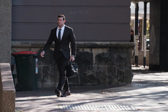 Ben Roberts-Smith outside the Federal Court in Sydney. 