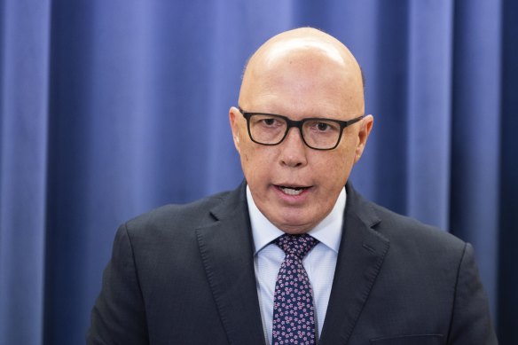 Opposition Leader Peter Dutton says Lidia Thorpe needs to seek support for her mental health. 