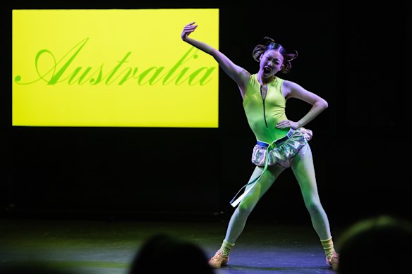 Carmen Yih performed a solo satire on the kitschiness and insincerity of citizenship ceremonies.