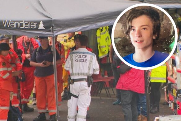 Emergency personnel and more than 150 volunteers joined a search for Leif Courtney, 13, who went missing on the Central Coast.