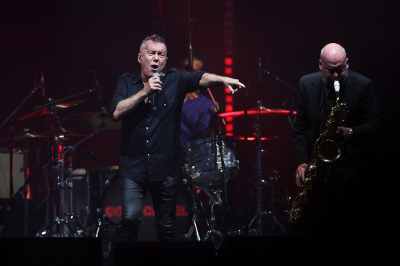 Jimmy Barnes of Cold Chisel performs at The Entertainment Quarter on Friday night.