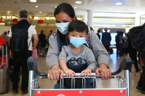 No one who arrived in Sydney on the last flight from Wuhan before the city was quarantined have self-reported having symptoms of the virus.