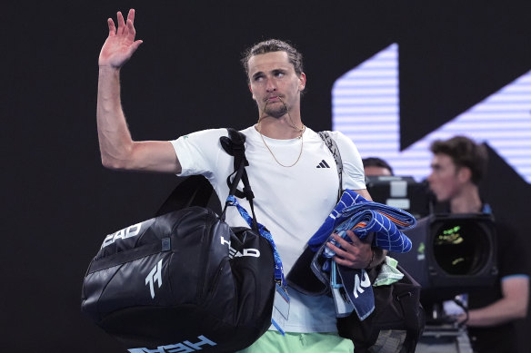 No.6 seed Zverev will have to wait for his first shot at an Australian Open title.