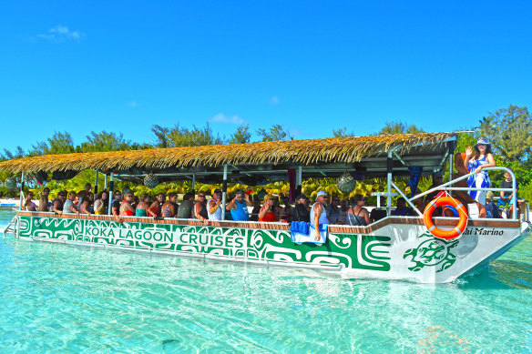 Lagoon cruising.