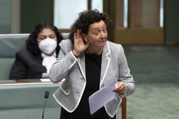 Kooyong MP Monique Ryan during question time today.