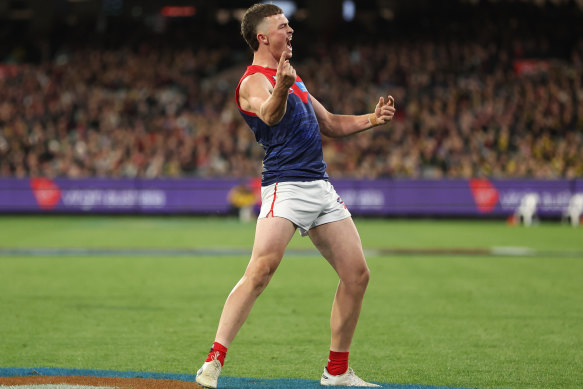 Daniel Turner celebrates a goal.