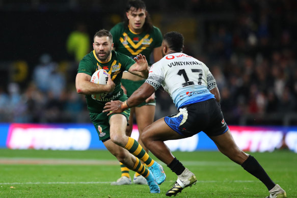 James Tedesco enjoyed a solid win in his first outing as Australian captain