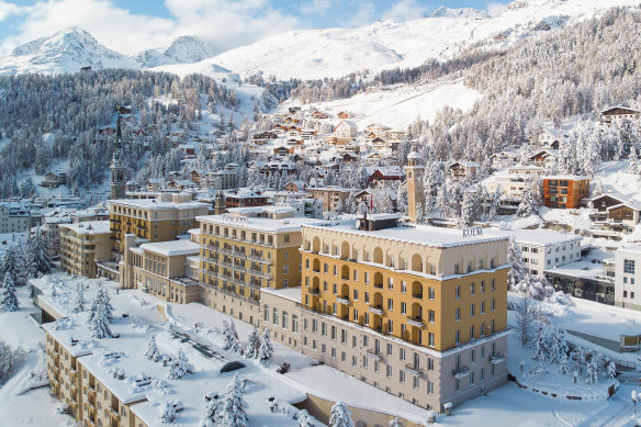 The Kulm Hotel, the oldest in St Moritz.