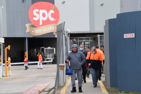 Workers at SPC’s factory in Shepparton will be required to be fully vaccinated by the end of November in a plan that has created a firestorm from anti-vaxxers.