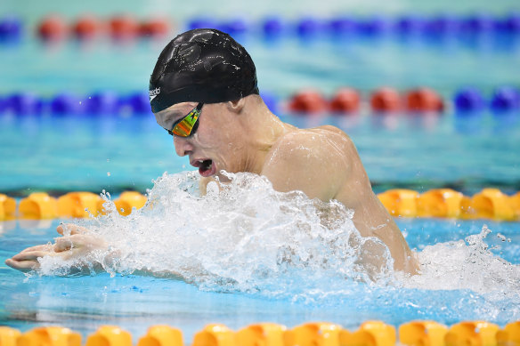 Zac Stubblety-Cook sent a message with a strong finish in the 200m breaststroke final.