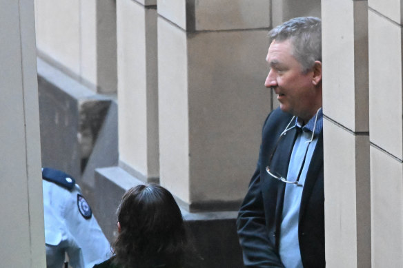 Gregory Lynn leaves the Supreme Court after Tuesday’s verdict.