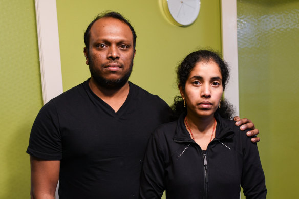 Aswath Chavittupara, 39, and Prasitha Sasidharan, 33 took their daughter to Perth Children’s Hospital.