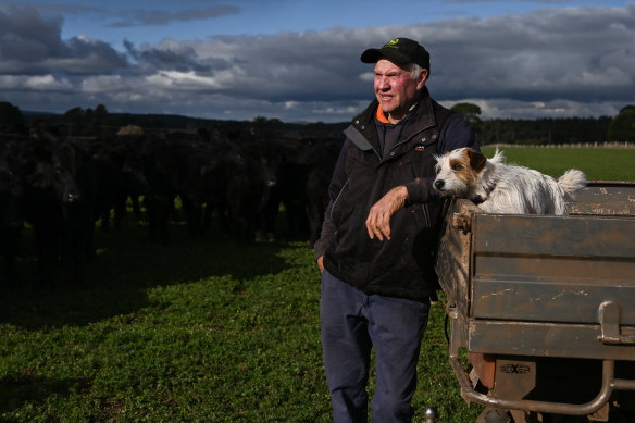 Victorian potato farmer Tony Toohey fears being short-changed by the Western Renewables Link project, which will cut across his property.