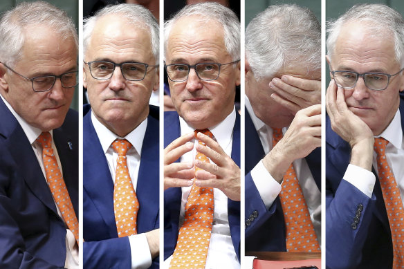 The many faces of Malcolm Turnbull as prime minister. 