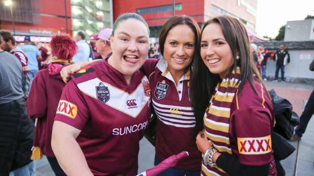 Fans flocked to Suncorp Stadium for the game.  
